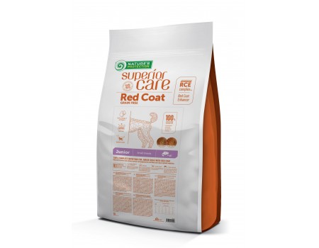 Сухой корм Nature's Protection Red Coat Mini Breed для щенков мелких пород с рыжей шерстью, с лососем, 10 кг