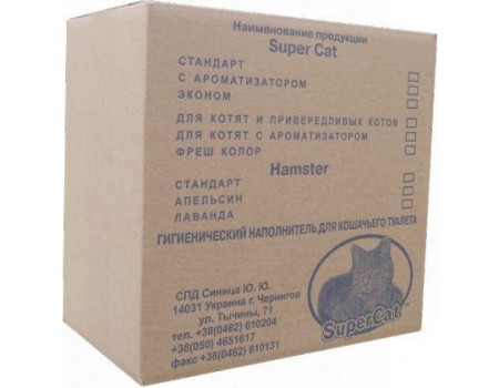 Наполнитель Super Cat Cтандарт 12+3 кг