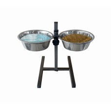 Підставка Swastik Industries металева під миски +2 миски висока, 2×1,75л