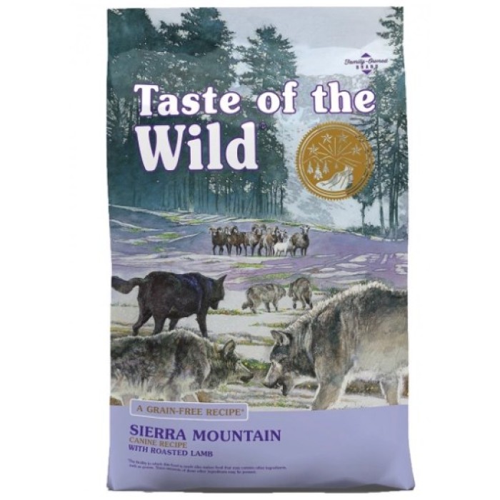 Taste of the Wild Sierra Mountain Canine Formula корм для собак с запеченным мясом ягненка, 12,2 кг