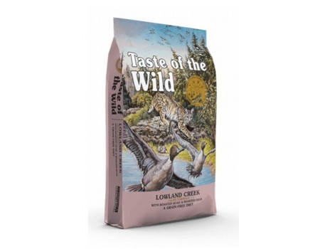 Taste of the Wild Lowland Creek Feline Formula - Сухой корм для кошек и котят всех пород с перепелом и уткой, 6,6 кг