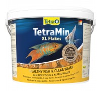 Корм сухой Tetra Min XL Flakes для аквариумных рыбок, в хлопьях, 10 л/..