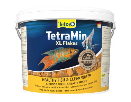 Корм сухий Tetra Min XL Flakes для акваріумних рибок, в пластівцях, 10 л/2,1 кг