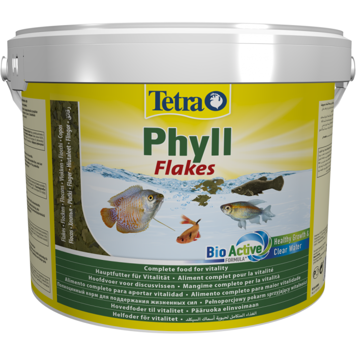 Корм Tetra TetraPhyll для травоядных рыбок, хлопья, 10 л/2,05 кг