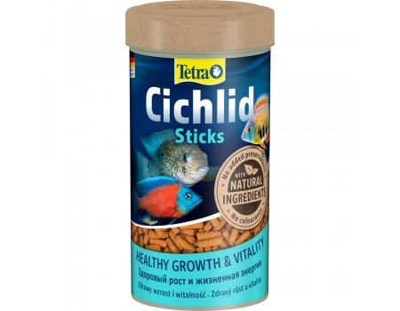 Корм Tetra Cichlid Sticks для рыбок цихлид, палочки, 250 мл/75 г