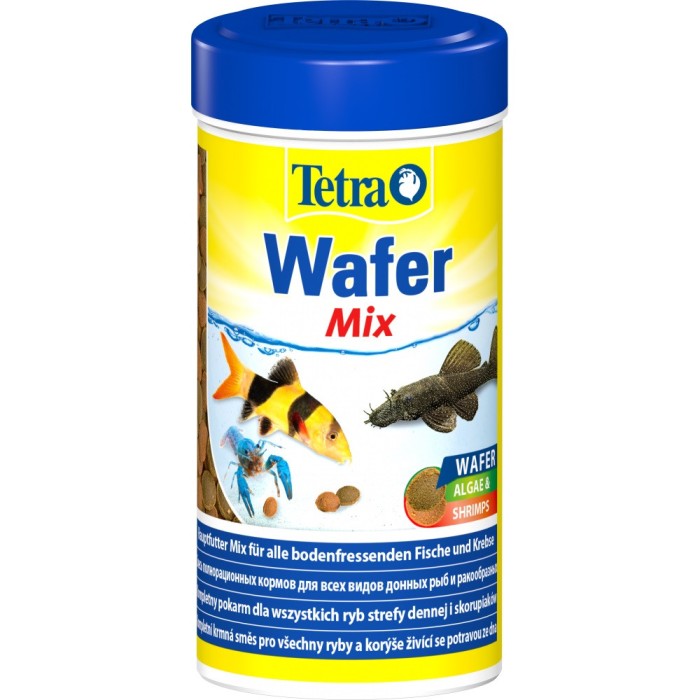 Корм Tetra Wafer Mix для аквариумных донных рыб, таблетки, 119 г/250 мл