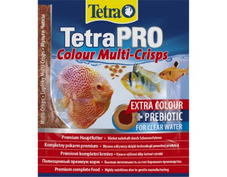Корм сухой Tetra PRO Colour Multi-Crisps для аквариумных рыб, для яркой окраски, чипсы, 12 г