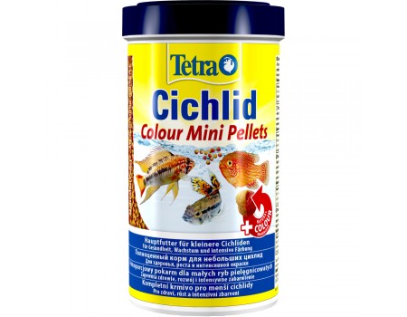 Tetra CICHLID Colour MINI, Повноцінний корм для всіх видів невеликих цихлід, 500ml