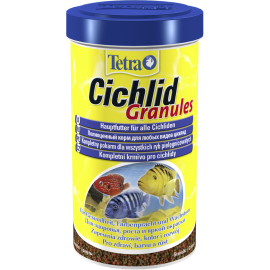 Tetra Cichlid Granules, Основной корм в виде гранул для средних цихлид..