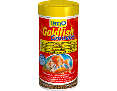 Tetra Gold fish Granules,Плавающие гранулы для любых холодноводных и золотых рыбок,  250ml