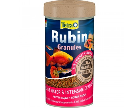 Корм Tetra Rubin Granules для акваріумних рибок для яскравості забарвлення, гранули, 100 г/ 250 мл