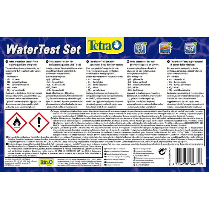  Тест Tetra Water Test Set (міні лабораторія), для швидкої перевірки необхідних параметрів води