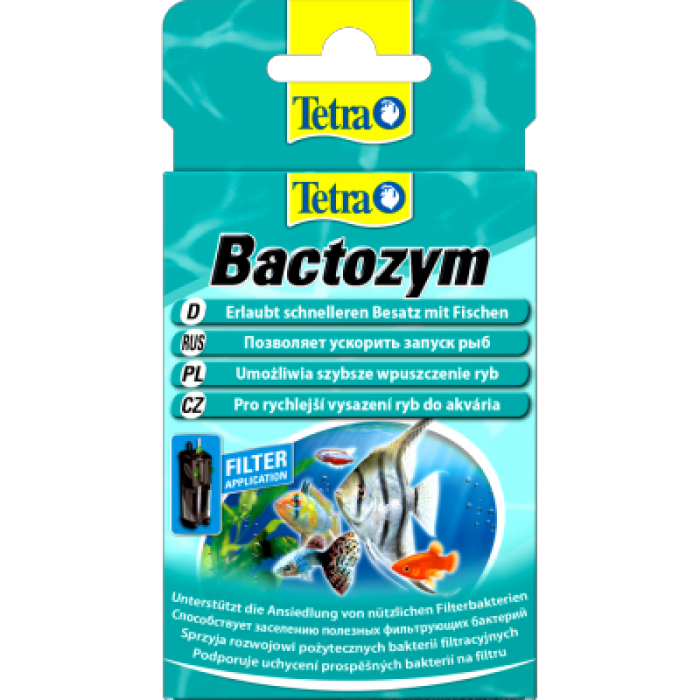 Средство Tetra Bactozym для аквариума, стабилизации биологического равновесия, 10 таблеток на 1000 л