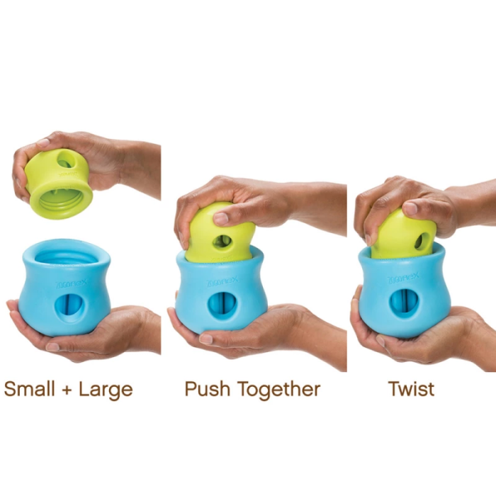 Игрушка для собак WEST PAW Toppl XLarge Aqua/Топпл для лакомства, очень большой XL, голубой, 12 см