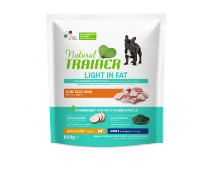 Natural Trainer Super Premium Weight Care Small&Toy Adult - сухой корм для собак мелких пород, склонных к полноте 800 гр