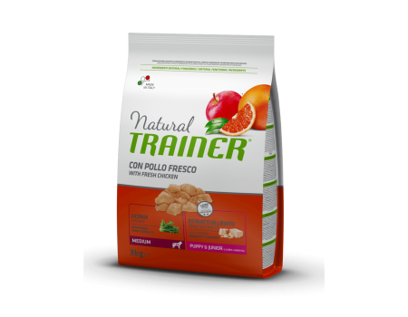 Trainer (Трейнер) Natural Super Premium Puppy&Junior Medium - корм для цуценят середніх порід з куркою та індичкою 3кг