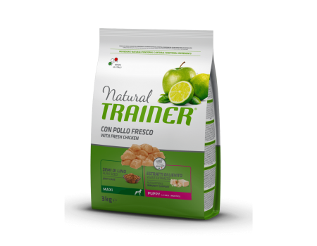 Trainer (Трейнер) Natural Super Premium Puppy Maxi - корм для щенков крупных и гигантских пород с курицей и индейкой 3кг