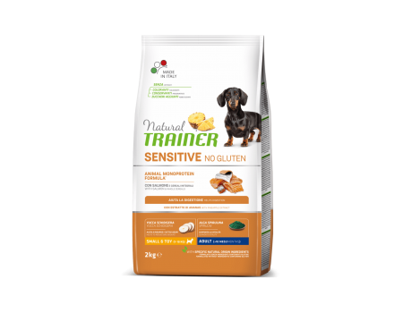 Trainer Natural Dog Sensitive Adult Mini With Salmon - сухой корм Трейнер с лососем и цельными зернами для собак мелких пород 2 кг
