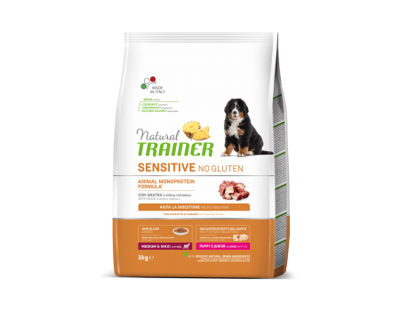 Trainer Natural Dog Sensitive Medium&Maxi Puppy&Junior With Duck - сухой корм Трейнер для щенков собак средних и крупных пород с уткой 3 кг
