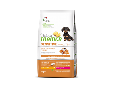 Trainer Natural Dog Sensitive Super Premium Puppy & Junior Mini - сухой корм Трейнер для щенков мелких пород с лососем и цельными зернами 2 кг