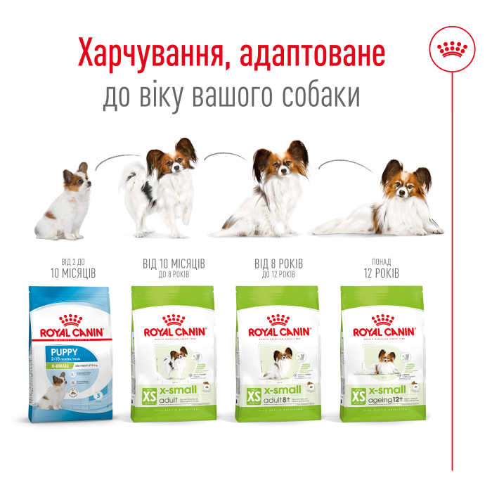 Корм для взрослых собак ROYAL CANIN XSMALL ADULT 1.5 кг