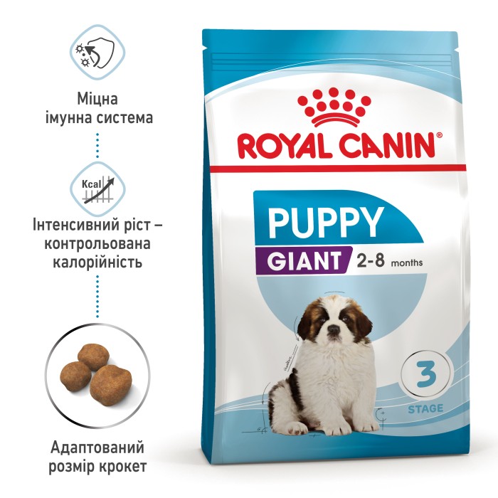 Корм для щенков ROYAL CANIN GIANT PUPPY 15.0 кг