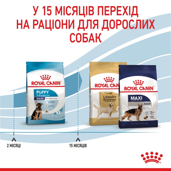 Корм для щенков ROYAL CANIN MAXI PUPPY 1.0 кг