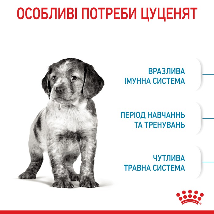 Корм для щенков ROYAL CANIN MEDIUM PUPPY 4.0 кг