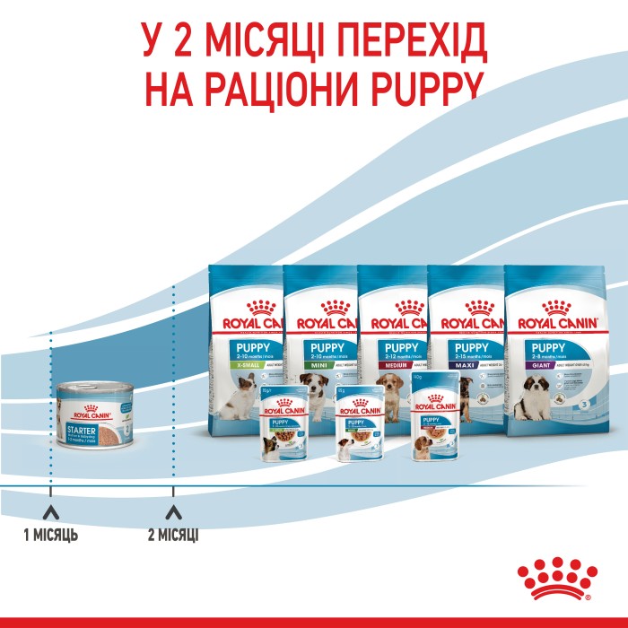 Вологий корм для новонароджених собак ROYAL CANIN STARTER MOUSE 0.195 кг