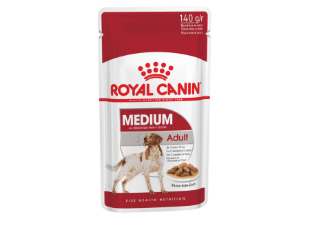 Royal Canin Medium Adult (соус) влажный корм для взрослых собак средних размеров (11-25 кг, 12 мес - 10 лет), 140 г