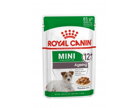 Влажный корм для взрослых собак ROYAL CANIN MINI AGEING 12+ кусочки в желе 85 г