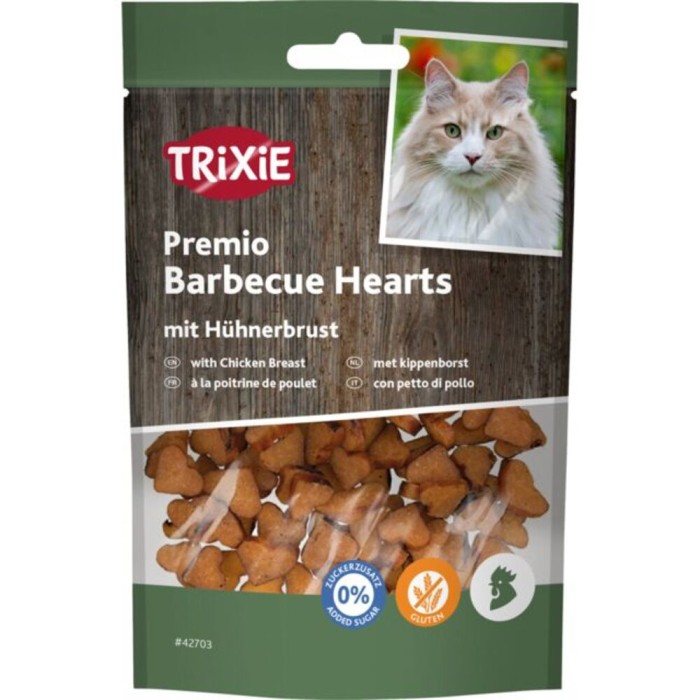 Серця барбекю для кота "Premio" (курка) 50гр