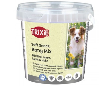 М'які снеки мікс "Bony Mix" TRIXIE яловичина ягня лосось курка, 500 г