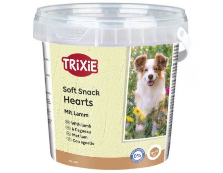 Мягкие снеки "Happy Hearts" TRIXIE  ягнёнок с рисом,  500 г