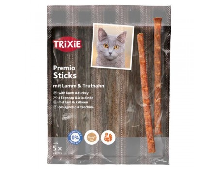 Палочки для котов TRIXIE - Quadro-Sticks Вкус: ягнёнок+птица, 4шт x 5 г