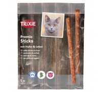 Палочки для котов TRIXIE - Quadro-Sticks Вкус: Курица/печень, 4шт x 5 ..