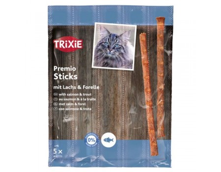 Палочки для котов TRIXIE - Quadro-Sticks Вкус: Лосось/форель, 4шт x 5 г