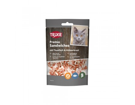 Сендвічі "PREMIO Tuna Sandwiches" для котів тунець та курка 50 г