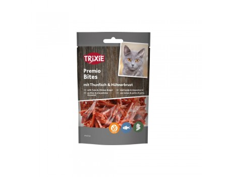 Лакомство для котов "Tuna Bites"  TRIXIE  тунец и курица 50 г