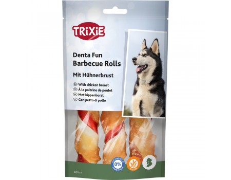 Жевательные палочки для собак TRIXIE - Denta Fun Barbecue,  12см, Вес: 3 шт. /10,5 г