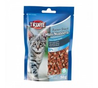 Ласощі для котів TRIXIE - Mini Nuggets, тунець, курка з м'ятою, 50г..