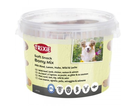 Смесь лакомств"BonyMix"(говядина,ягнёнок,курица,дичь), 1,800гр