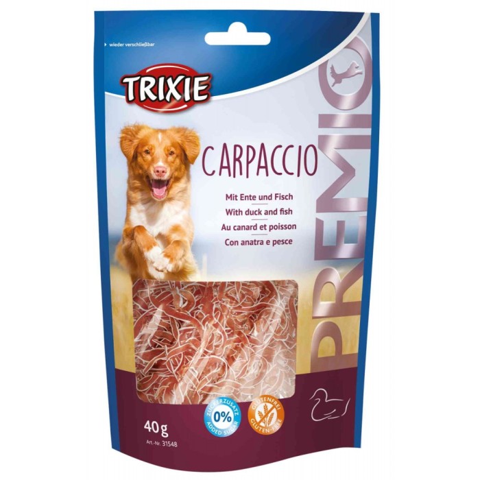 Ласощі для собак "Carpaccio" TRIXIE (качка+риба) 40гр