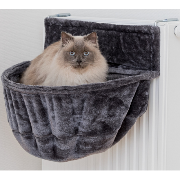 Мягкое место на радиатор, TRIXIE, XXL(плюш), 55х15х36см,темно-серый