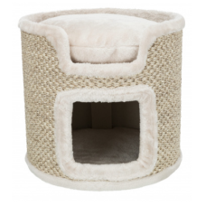 Драпак-башня"Ria",37см,светло-серый/натурал