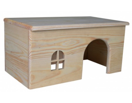 Дерев'яний будиночок для кроликів - TRIXIE, 15 x 12 x 15 см, для мишей, хом'ячків