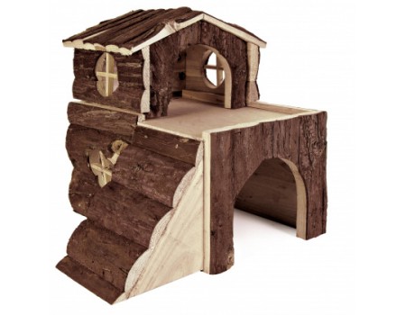 Дерев'яний будиночок для хом'яка TRIXIE - Bjork, 31 x 28 x 29 см, для: шиншили, морські свинки