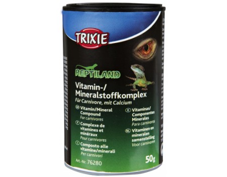 Витаминно-минеральная смесь с кальцием для рептилий TRIXIE, 50 гр