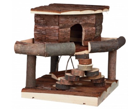 Деревянный домик для грызунов TRIXIE - Ida house, 19 x 20 x 19 см, для: мыши, хомячки