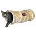  Игровой тоннель для кошки TRIXIE , плюш, 60 см / ? 22 см, бежевый  - фото 2